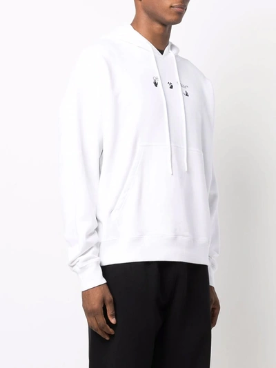 Shop Off-white Hoodie Negative Marker In White