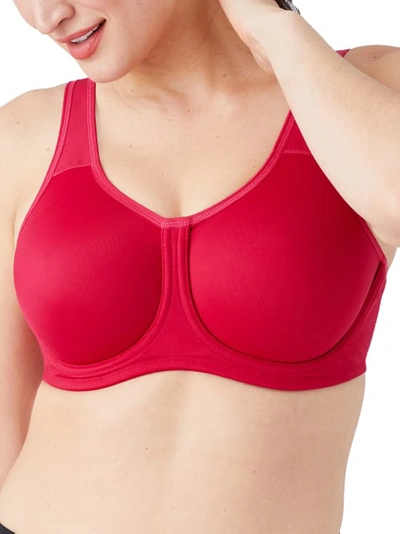 Wacoal Sport High-impact Underwire Bra 855170, Up To I Cup In Persian Red