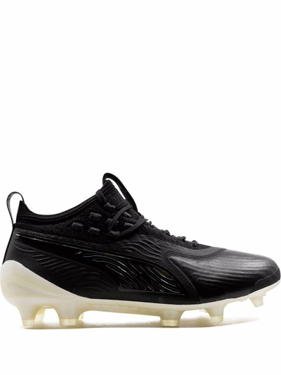 Shop Puma One 19.1 Firm Ground Artificial Sneakers In Black