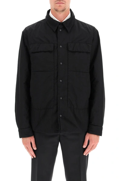Shop Aspesi Xenon Shirt Jacket In Black
