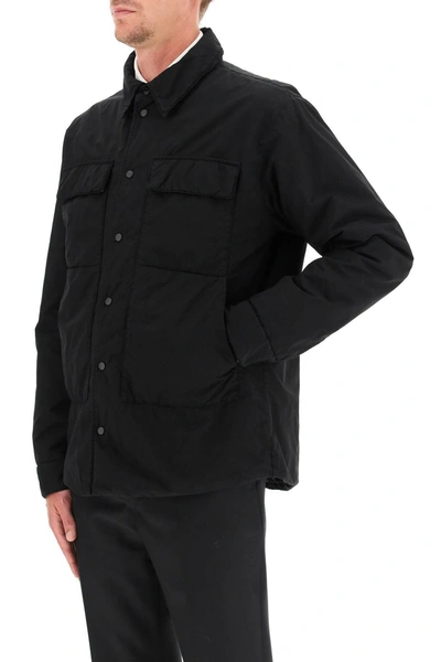 Shop Aspesi Xenon Shirt Jacket In Black