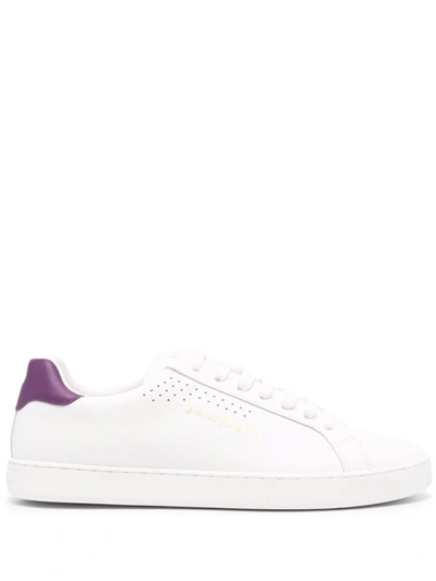 Shop Palm Angels New Tennis Lace-up Sneakers In White
