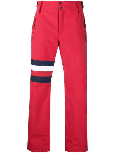 Shop Rossignol Stripe-detail Ski Trousers In Red