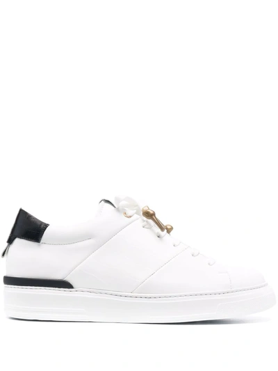 Shop Giuliano Galiano Logo Low-top Sneakers In White