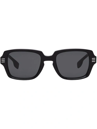 Shop Burberry Logo-detail Sunglasses In Grey