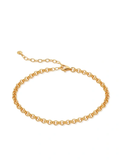 Shop Monica Vinader Vintage Chain Bracelet In Gold