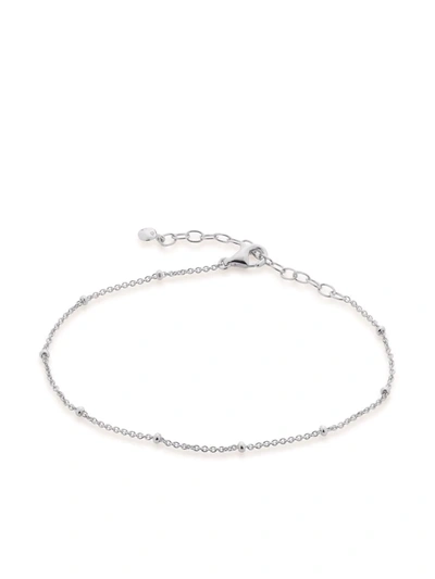 Monica Vinader Fine Beaded Recycled Sterling-silver Chain Bracelet In Silver