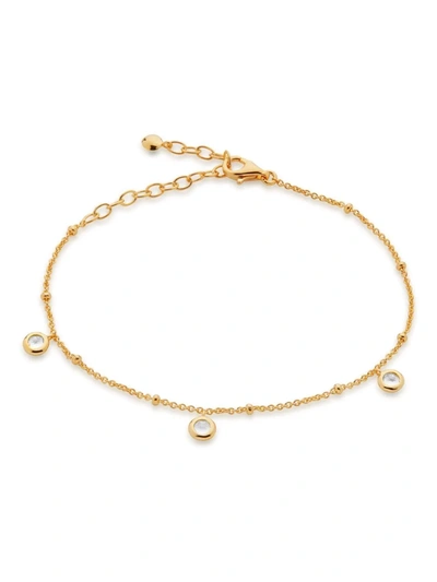 Shop Monica Vinader Mini Gem Bracelet In Gold
