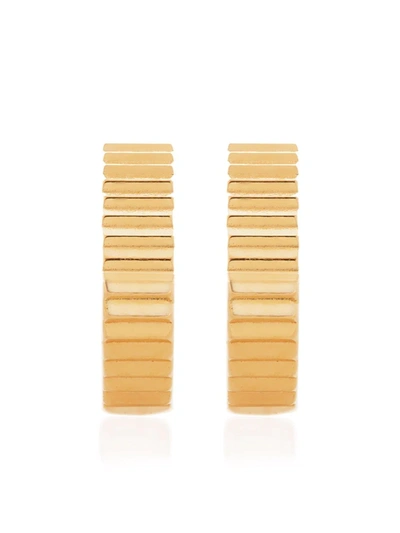 Shop Monica Vinader Disco Huggie Earrings In Gold
