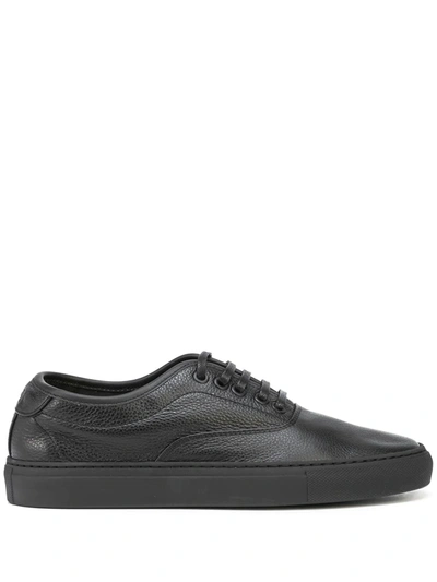 Shop Koio Portofino Low-top Leather Sneakers In Black