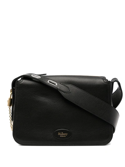 Shop Mulberry Billie Leather Crossbody Bag In Black