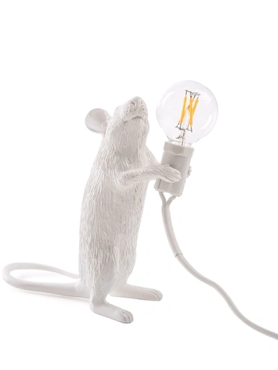 Shop Seletti Mouse Standing Lamp Uk Plug In White