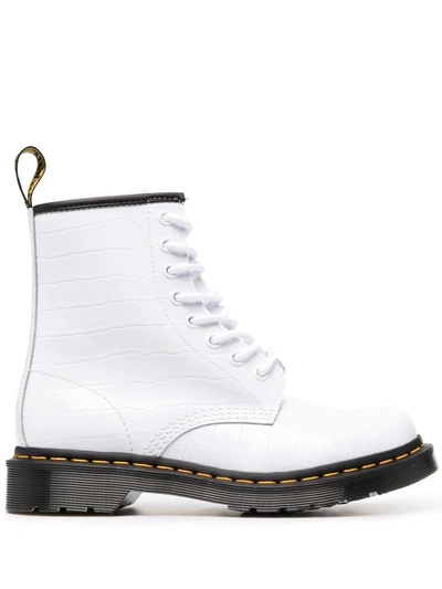 Shop Dr. Martens' 1460 White Lace-up Boots