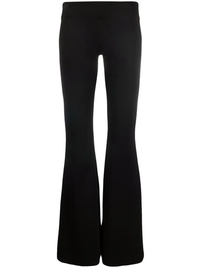 Shop Galvan Flared-leg Trousers In Black