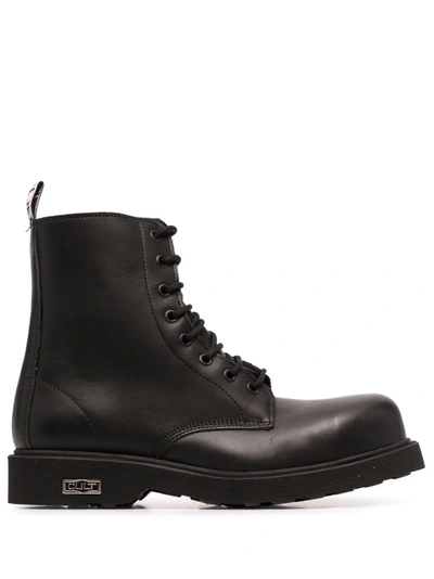 Cult Lace-up Combat Boots In Black | ModeSens