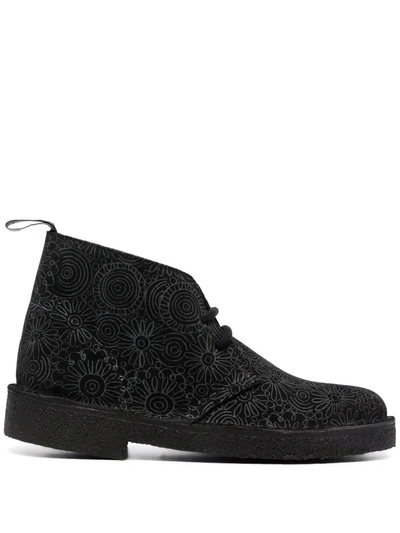 Clarks X 10 Corso Como Lace-up Desert Boots In Black | ModeSens