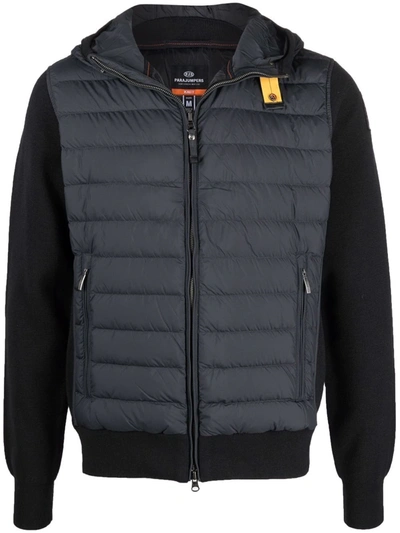 Shop Parajumpers Padded Down Hooded Jacket In Grey