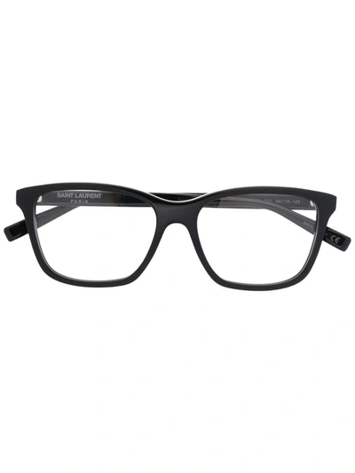 Saint Laurent Square Frame Glasses In Black