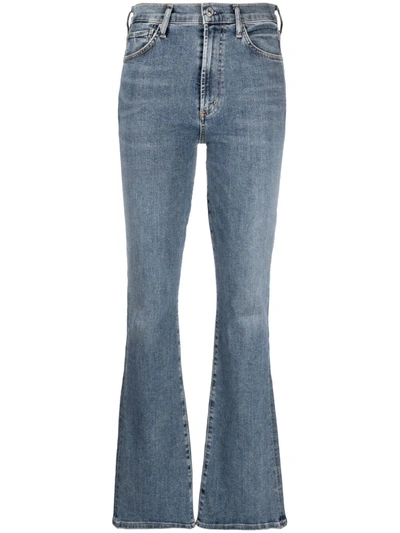Shop Citizens Of Humanity High-rise Bootcut Jeans In Blue