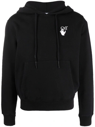 Shop Off-white Arrows-print Logo Hoodie In Black