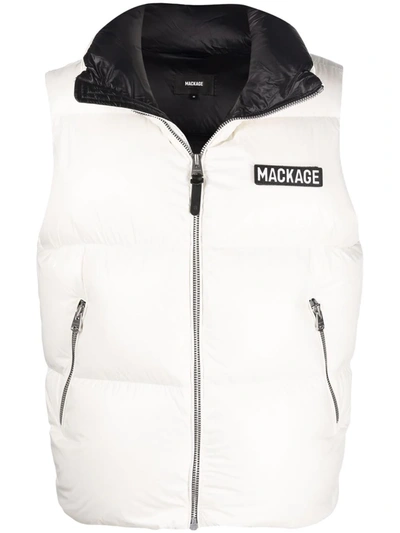 Mackage Kane Down Quilted Puffer Vest In Neutrals