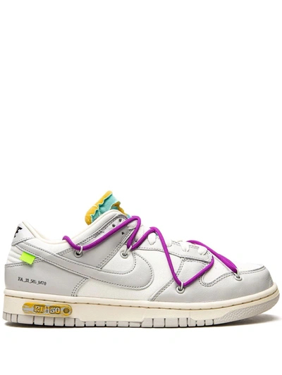 Shop Nike Dunk Low "lot 21" Sneakers In White