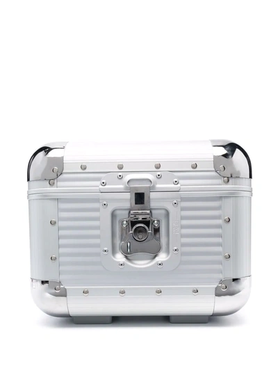 Shop Fpm Milano Bank S Studded Aluminium Vanity Case In Silver