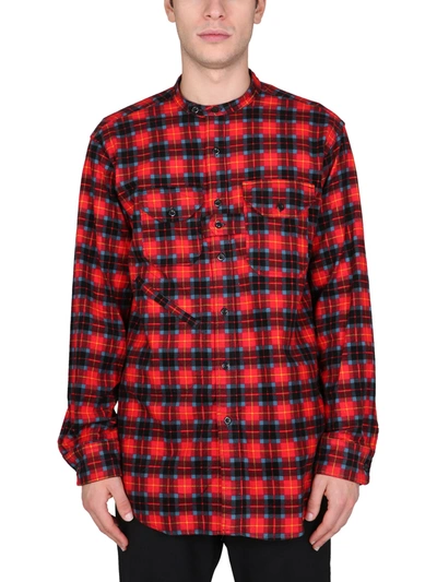 Shop Engineered Garments Shirt With Tartan Pattern In Rosso