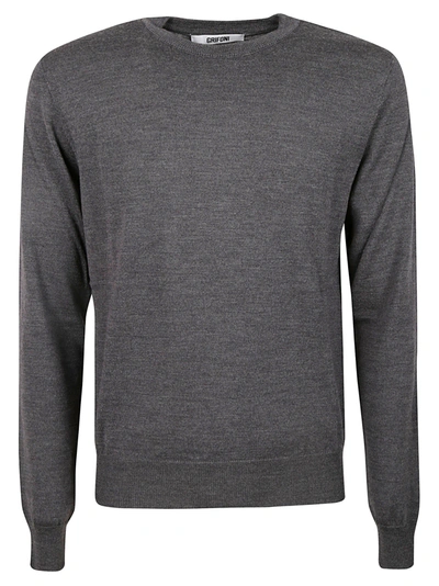 Shop Mauro Grifoni Round Neck Sweater In Grey