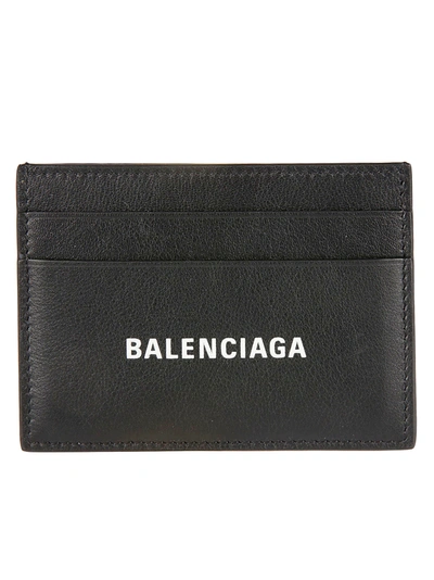 Shop Balenciaga Cash Card Holder In Black