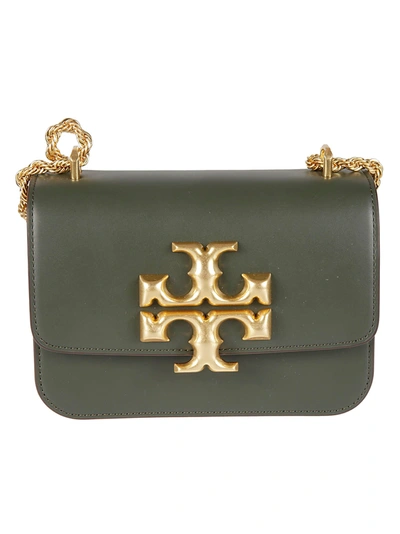 Shop Tory Burch Eleanor Small Convertible Shoulder Bag In Dark Ivy