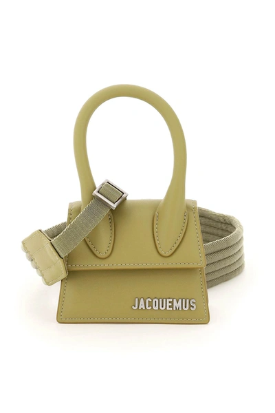 Shop Jacquemus Le Chiquito Homme Mini Bag In Khaki (khaki)