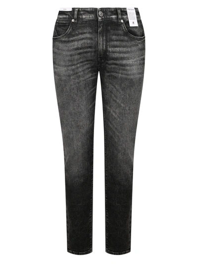 Shop Pt01 Jeans Stretch Vintage Nero In Black