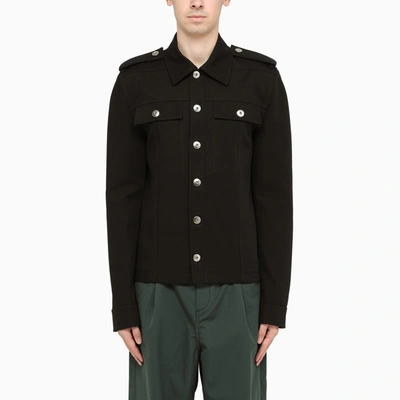 Shop Bottega Veneta Black Field Jacket