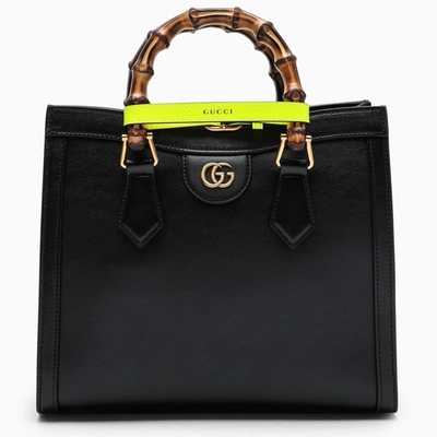 Shop Gucci Black Diana Small Tote Bag