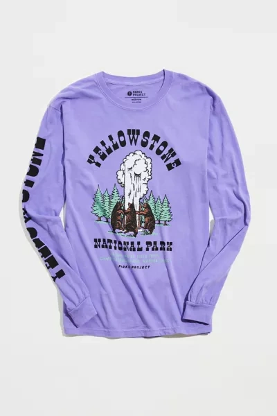Shop Parks Project Yellowstone National Park Long Sleeve Tee In Purple