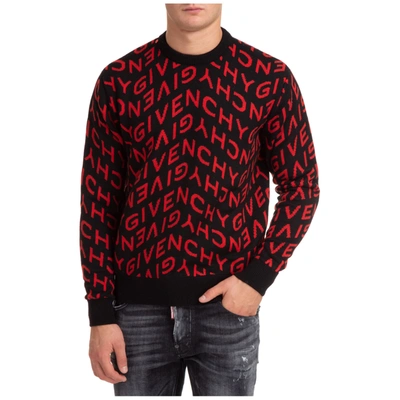 Shop Givenchy Men's Crew Neck Neckline Jumper Sweater Pullover In Black