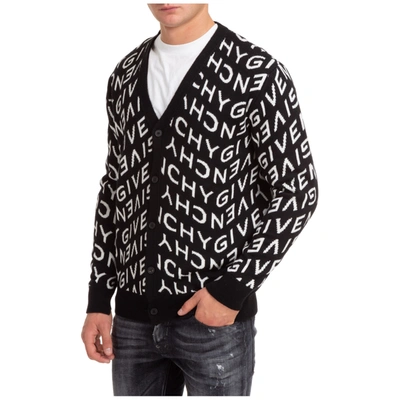 Shop Givenchy Men's Jumper Sweater Cardigan In Black