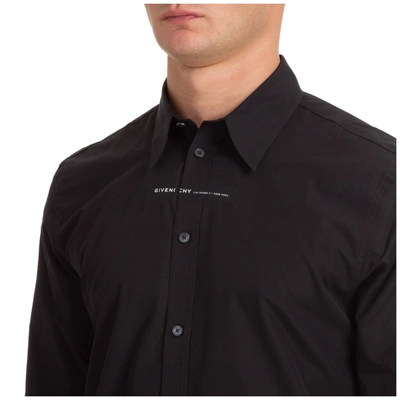 Shop Givenchy Men's Long Sleeve Shirt Dress Shirt In Black