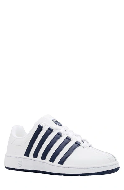 Shop K-swiss Classic Vn Sneaker In White/ Navy