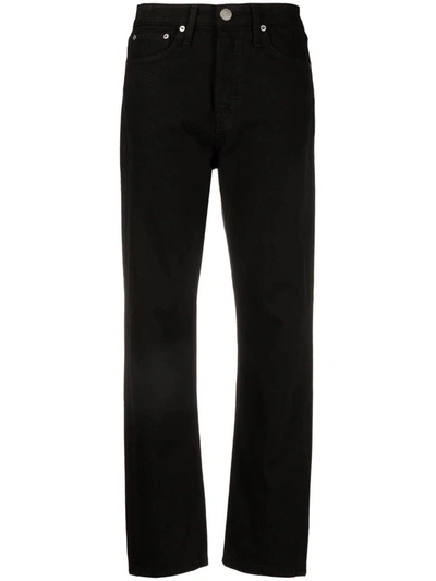 Shop Rag & Bone Straight Black High-waisted Jeans In Nero