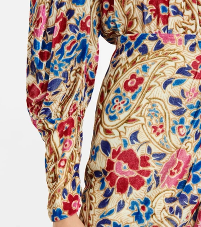 Shop Isabel Marant Breena Floral Wrap Midi Skirt In Multicolor