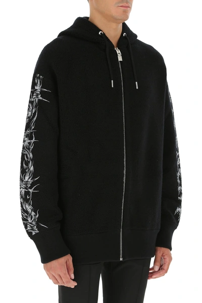 Shop Givenchy Black Wool Sweatshirt  Black  Uomo Xs