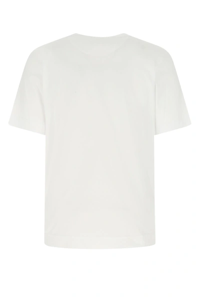 Shop Fendi White Cotton T-shirt  White  Uomo L