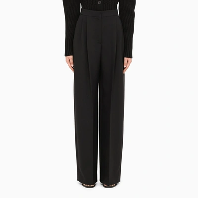 Shop Alexander Mcqueen Black Palazzo Trousers