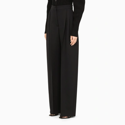 Shop Alexander Mcqueen Black Palazzo Trousers