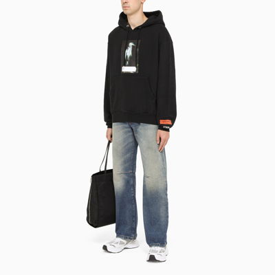 Shop Heron Preston Black Hoodie