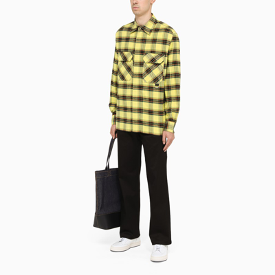 Shop Loewe Black And Yellow Casual Shirt