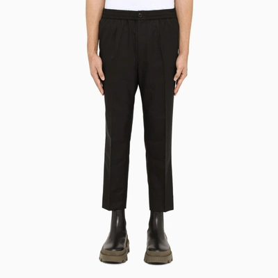 Shop Ami Alexandre Mattiussi Black Cropped Trousers