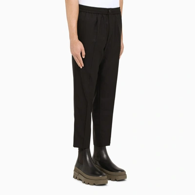 Shop Ami Alexandre Mattiussi Black Cropped Trousers